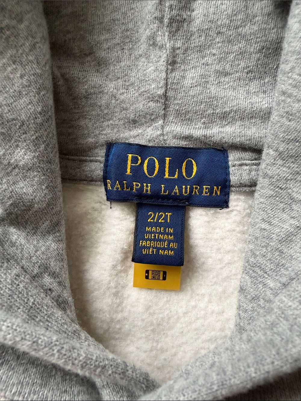 Polo Ralph Lauren Bear University Colorblock Hoodie Sweatshirt Grey - Picture 3 of 7